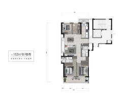 轨交绿城·滨河沁月4室2厅1厨2卫建面132.00㎡