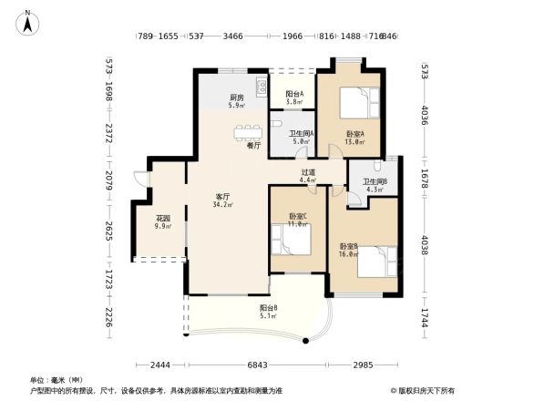 半岛荔园户型图