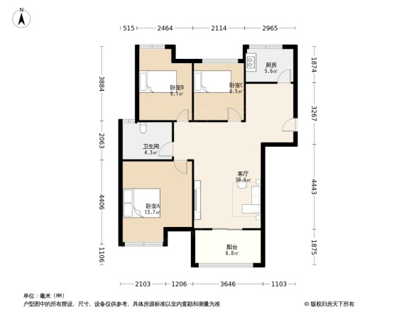 中冶天城户型图