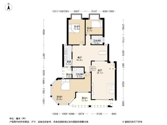 香榭里花园户型图