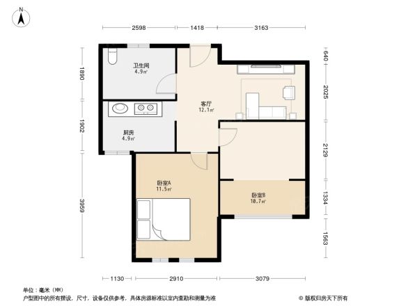 新潮塘南苑户型图