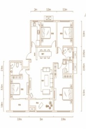 高新6號4室2厅1厨3卫建面175.84㎡