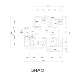 乾道·江山印月4室2厅2厨2卫建面193.00㎡