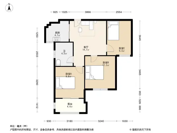 滨海府户型图