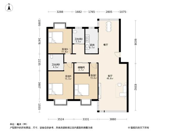 中洲锦苑户型图