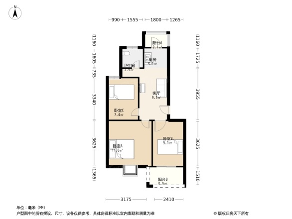 盛世又一村户型图