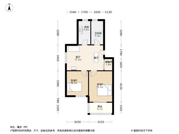 盆架桥花苑户型图