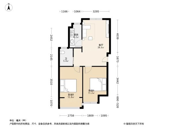 128国际公寓小区户型图