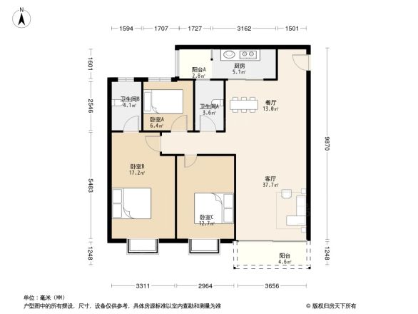 金地花园户型图