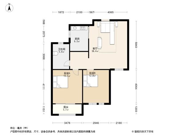 新潮塘南苑户型图
