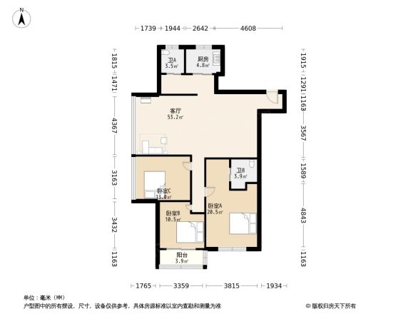 外滩花园户型图