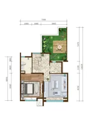 春风十里2室2厅1厨2卫建面113.00㎡