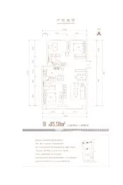 南宫汇3室2厅1厨2卫建面115.50㎡