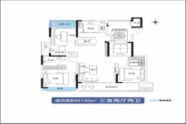 鑫联·外滩公馆3室2厅1厨2卫建面120.00㎡