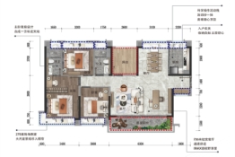 新希望·悦珑湾3室2厅1厨2卫建面126.00㎡