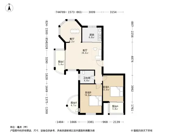 愉景华庭户型图