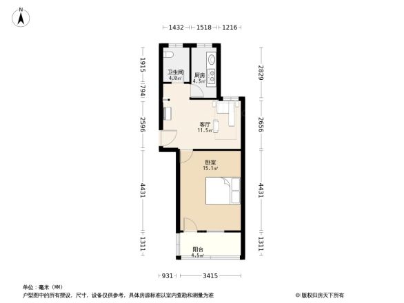 板桥南村东户型图