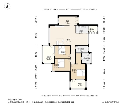 波托菲诺香山里二期户型图