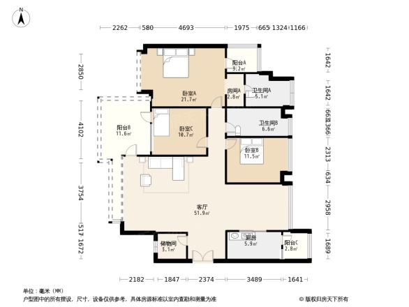 波托菲诺香山里二期户型图