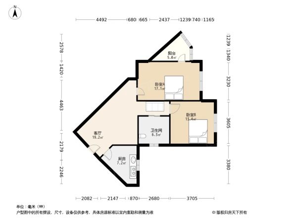 锦鸿公寓户型图