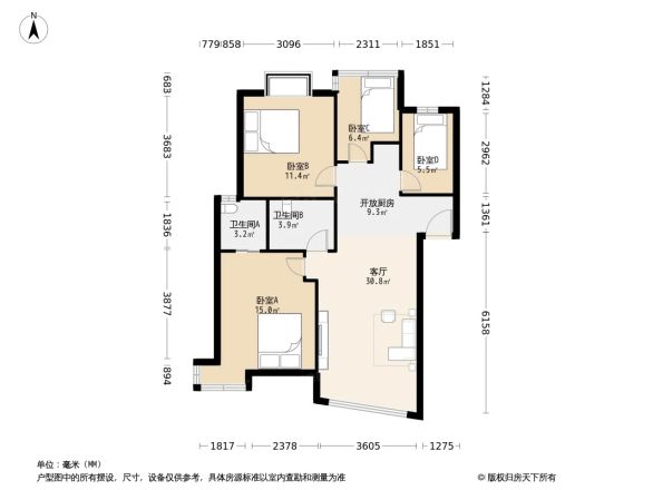 曹江公寓户型图