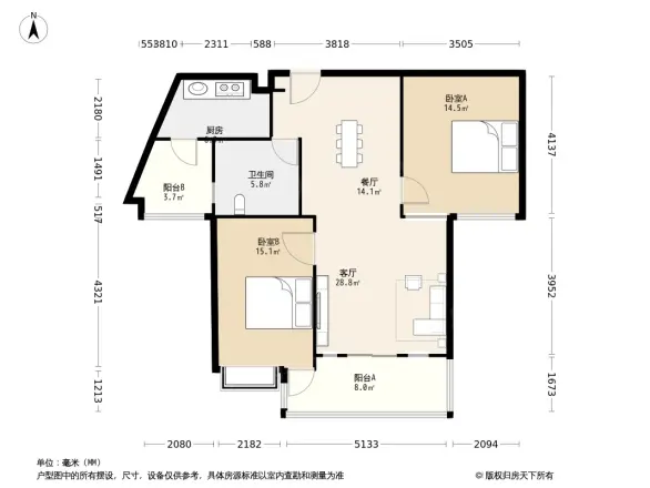 东方花园二期户型图