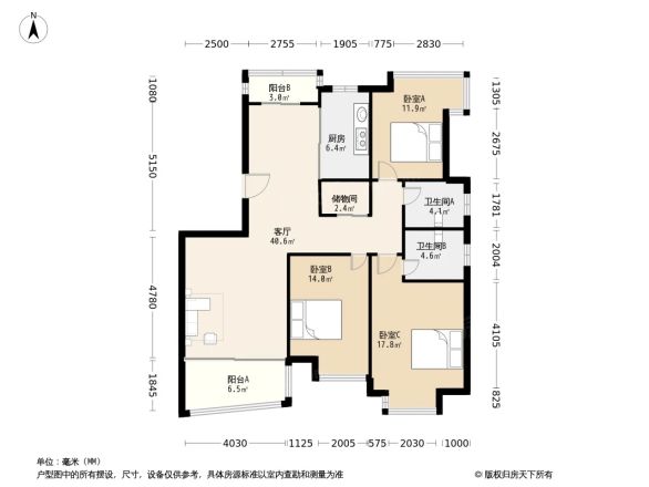 罗香苑户型图