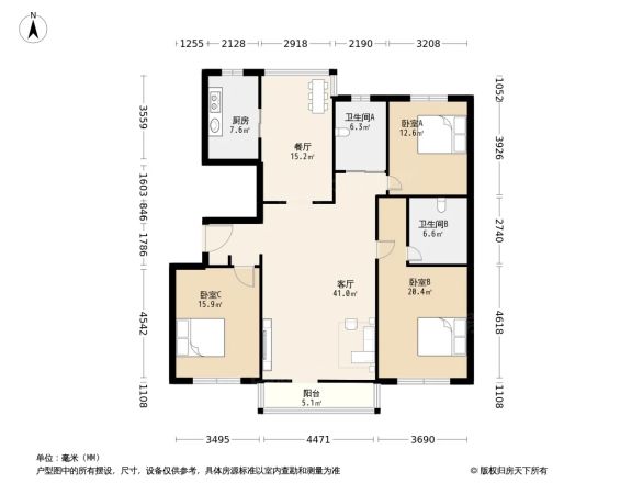 阳光园二期户型图