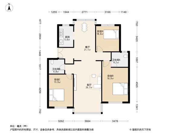 阳光园二期户型图