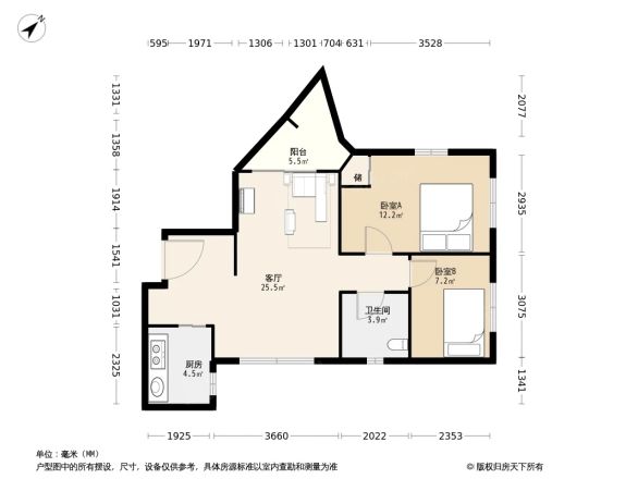 实业公寓户型图
