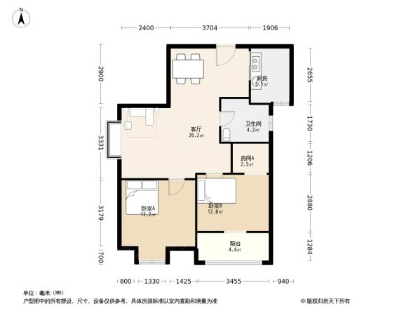 华沁家园户型图