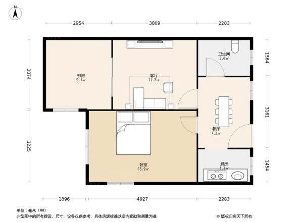 纪念小区户型图