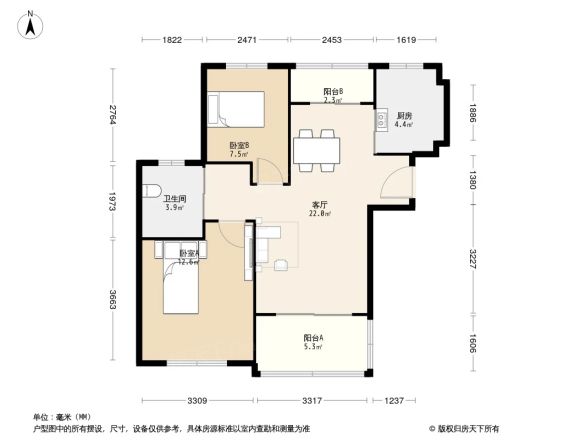 瑞和华苑北区户型图