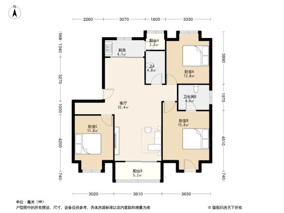 鑫都城柳岸人家户型图