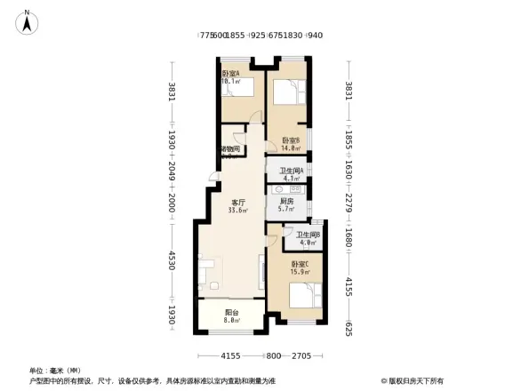 秋月朗庭户型图