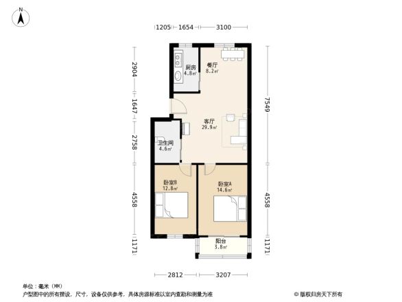 贝港三区户型图