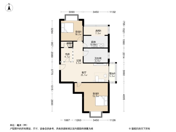 白玉兰家园户型图
