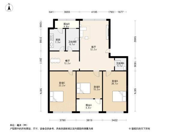 国税局宿舍(北海路)户型图