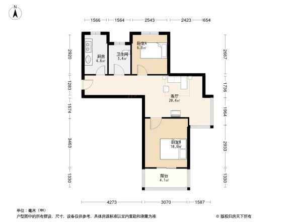 中环国际公寓二期户型图