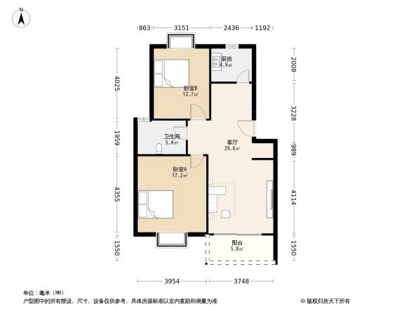 繁荣安居户型图