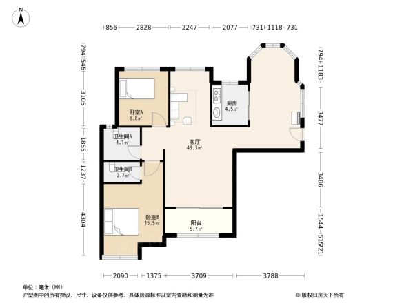 保利香槟花园户型图