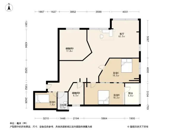 长安大厦小区户型图