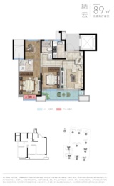 湖畔云庭3室2厅1厨2卫建面89.00㎡