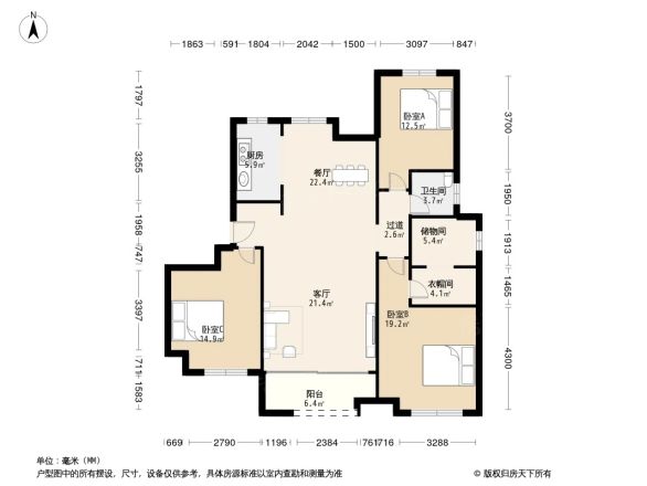 港城滴水湖馨苑城萃户型图