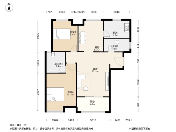 正荣御首府户型图