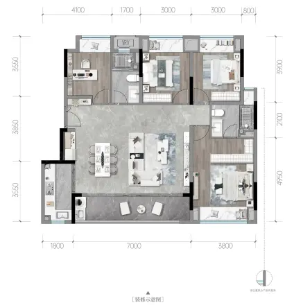 中粮中央公园瑞府户型图