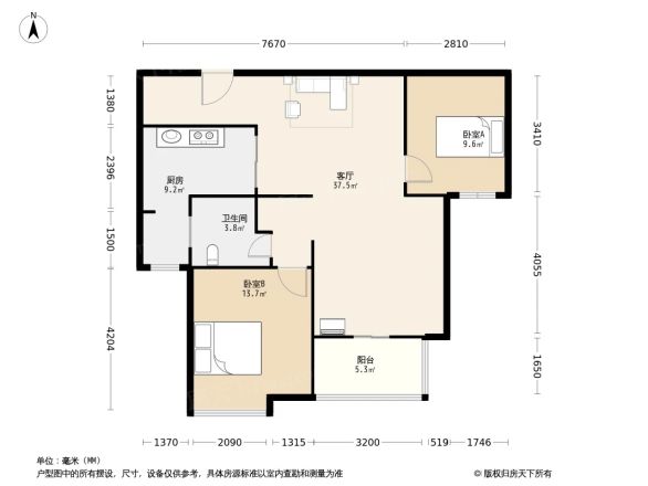 嘉城爱琴海户型图