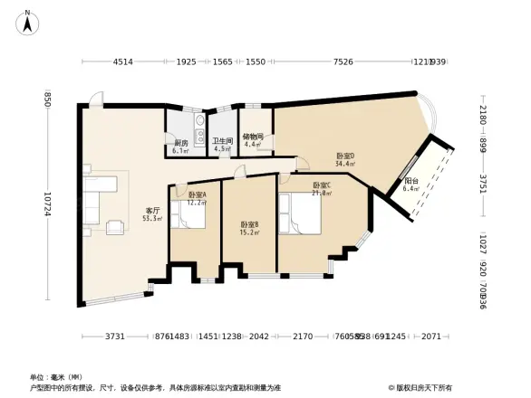 明达楼户型图