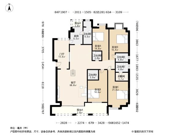 百德·康桥假日户型图