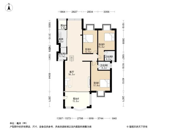 百德·康桥假日户型图